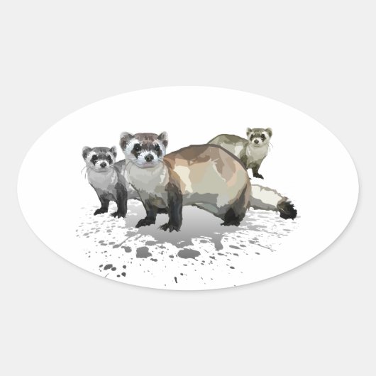 Fretten Ovale Sticker (Voorkant)