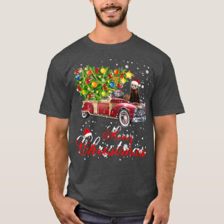 Fretten Rides Red Truck Kerstmis Pajama T-shirt