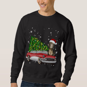 Fretten Rides Rode Vrachtwagen Kerstboom Xmas Trui