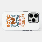 Fretten: Schattig, Harig, Chaos Case-Mate iPhone Case (Achterkant (horizontaal))