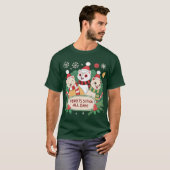 Fretten Sleigh De hele dag Kerst Fretten T-shirt (Voorkant volledig)