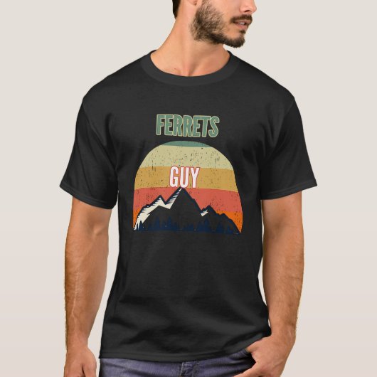 Fretten voor mannen en fretten t-shirt (Voorkant)