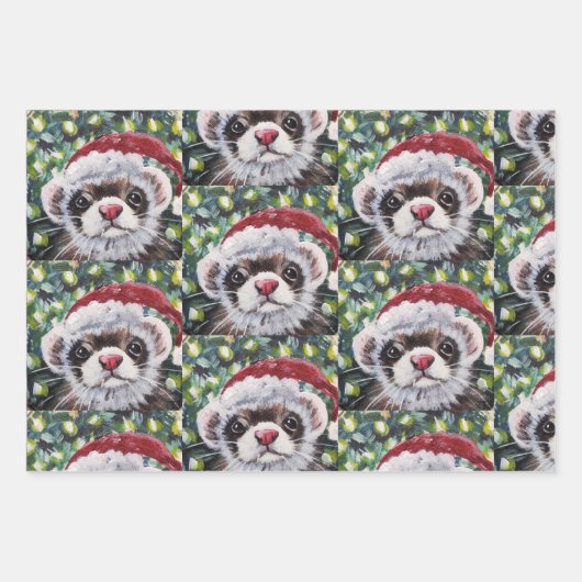 Fretten Wrapping Papier Flat Sheet Set van 3 Inpakpapier Vel (Voorkant 2)