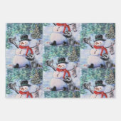 Fretten Wrapping Papier Flat Sheet Set van 3 Inpakpapier Vel (Voorkant)