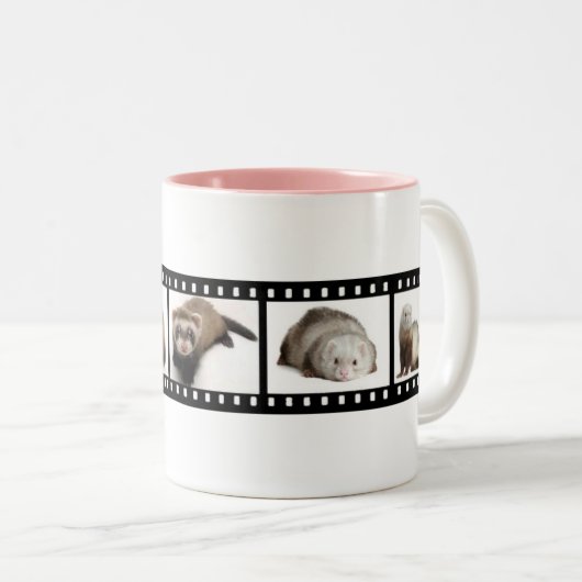 Frettenfiltreer Tweekleurige Koffiemok (Voorkant rechts)