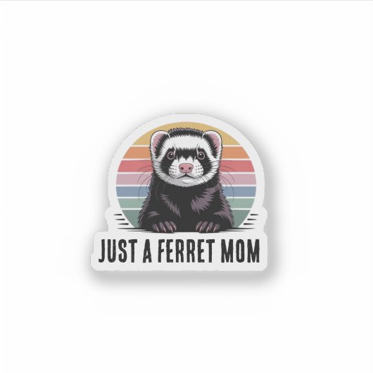 Frettenmoeder Sticker (Voorkant)