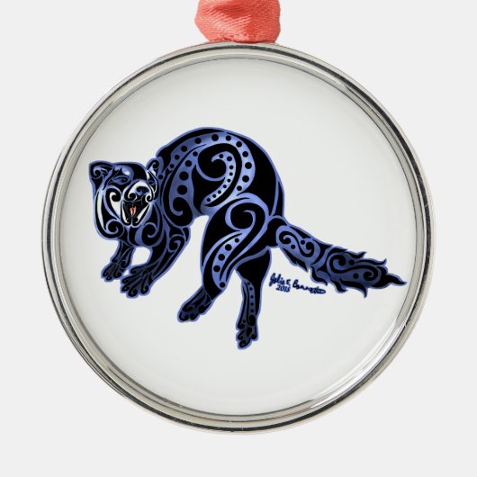 Frettenstam: Oorlogsdans! Metalen Ornament (Voorkant)