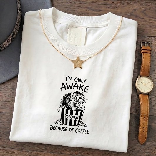 Fretvis Coffee Fun Grafisch T-shirt