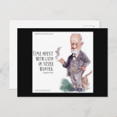 Freud & Citaat over Katten Briefkaart (Voorkant / Achterkant)