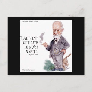 Freud & Citaat over Katten Briefkaart