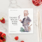 Freud & Citaat over katten papier Servet (Insitu)