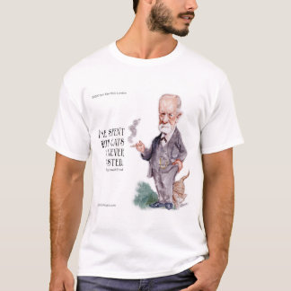 Freud & Citaat over Katten T-shirt