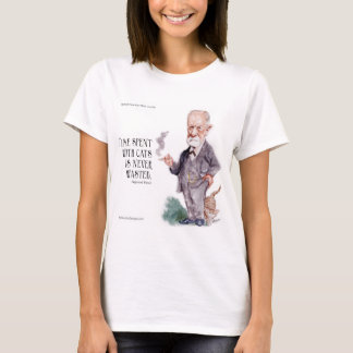 Freud & Citaat over Katten Womens T-shirt