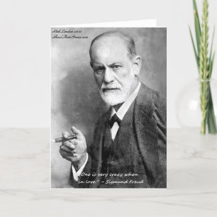 Freud Crazy Lovers Love Quote Gifts Cards enz. Kaart