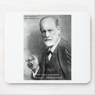 Freud Crazy Lovers Love Quote Gifts Kaarten etc Muismat