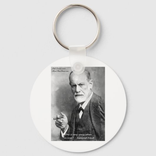 Freud Crazy Lovers Love Quote Gifts Kaarten etc Sleutelhanger (Voorkant)