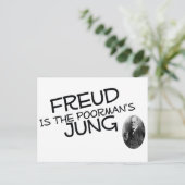 Freud is de poorman's jung briefkaart (Staand voorkant)