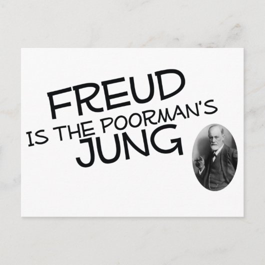 Freud is de poorman's jung briefkaart (Voorkant)