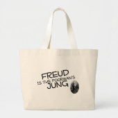 Freud is de poorman's jung grote tote bag (Voorkant)