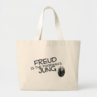 Freud is de poorman's jung grote tote bag