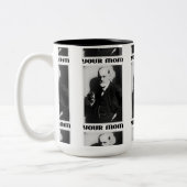 Freud 'Je moeder' - 15oz Coffee Cup Tweekleurige Koffiemok (Links)