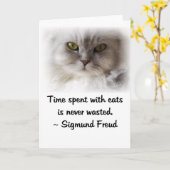 Freud Kat Kaart (Gele Bloem)