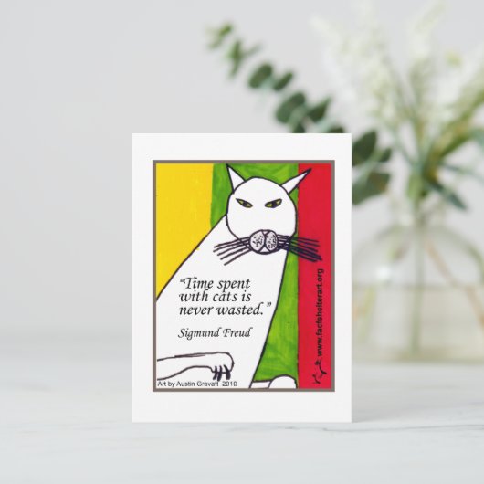 Freud Quote Briefkaart (Staand voorkant)