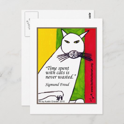 Freud Quote Briefkaart (Voorkant / Achterkant)