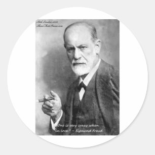 Freud Verliefden Liefdes Citaat Cadeau Kaarten Etc Ronde Sticker