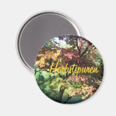 Freude auf den Herbst Magneet (Voorkant / Achterkant)