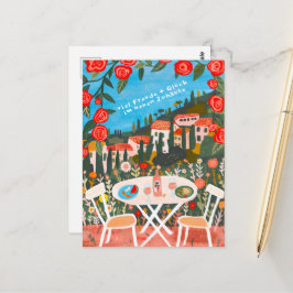 Freude Glück Neuen Haus schöne Landschaft Briefkaart