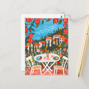 Freude Glück Neuen Haus schöne Landschaft Briefkaart