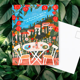 Freude Neuen Haus schöne Landschaft Briefkaart