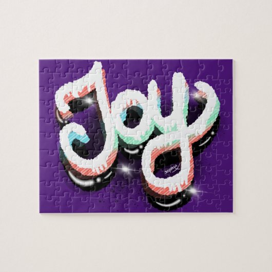 Freude Straatkunst Hand Lettering Legpuzzel (Horizontaal)