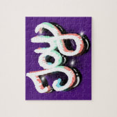 Freude Straatkunst Hand Lettering Legpuzzel (Verticaal)