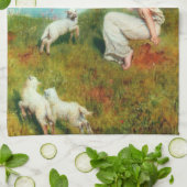 Freuden des Frühlings (von John Collier) Theedoek (Gevouwen)