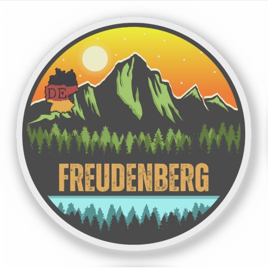 Freudenberg, Baden-Württemberg Duitsland Sticker (Voorkant)