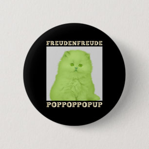 Freudenfreude Poppoppop Up Feline Lover Cat Ronde Button 5,7 Cm