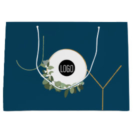 Freudenkranz Bedrijfslogo Feestdagen Blauw Kerstmi Groot Cadeauzakje