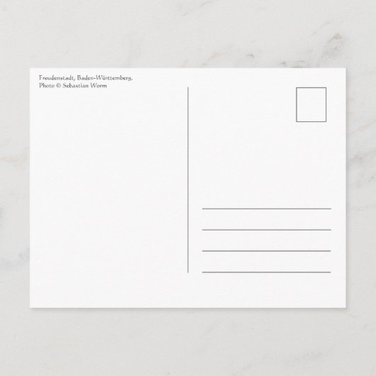 Freudenstadt Duitsland Briefkaart (Achterkant)