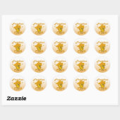 Freudiaanse meid #10 ronde sticker (Vel)
