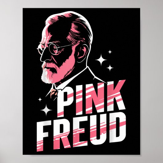 Freudiaanse roze draai Freudiaanse woordspeling Ps Poster (Voorkant)