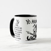 Freudiaanse yo mama grappen - emotioneel onbeschik mok (Voorkant links)