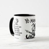 Freudiaanse yo mama grappen - Onzeker Mok (Voorkant links)