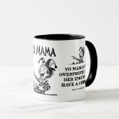 Freudiaanse yo mama grappen - Overbeschermend Mok (Voorkant rechts)