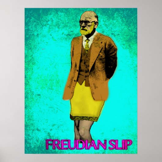 Freudian Slip Grunge Pop Art Meme Poster (Voorkant)