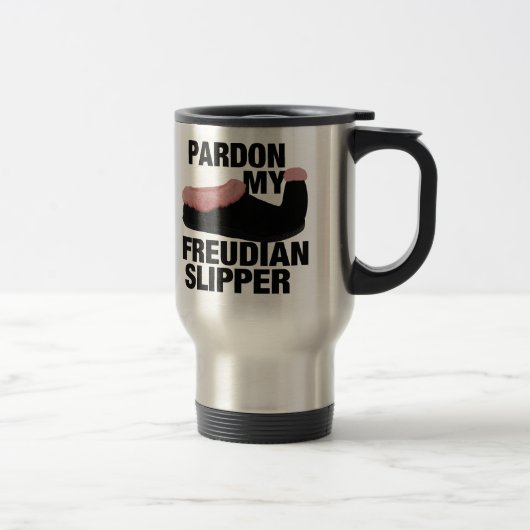 Freudian Slipper-mok - kies stijl en kleur Reisbeker (Rechts)