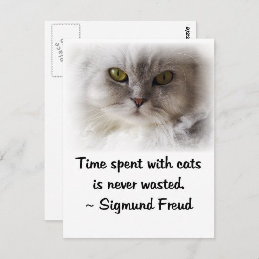 Freud's kat briefkaart (Voorkant / Achterkant)