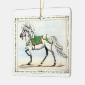 Frey Jol IJslands Paard Kerstmis Keramisch Ornament (Links)
