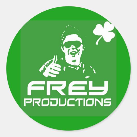 Frey Productions Groene Sticker (Voorkant)